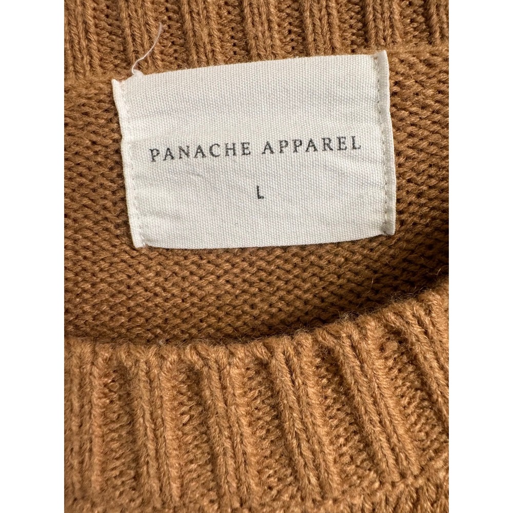 Panache Apparel Coffee Weather Sweater Brown Knit Pullover Womens Large - Picture 3 of 9